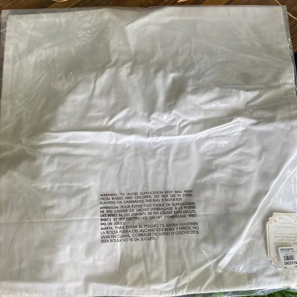 Pottery Barn Teen Dr. Seuss The Grinch Cindy Lou Holiday Pom Pom Pillow Cover